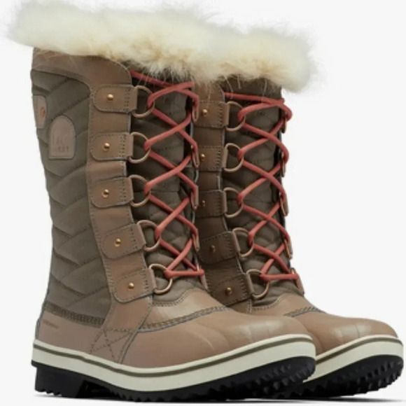 Sorel 'Tofino II' Faux Fur Lined Waterproof Boot in Omega Taupe Sz: 7 - Picture 1 of 15